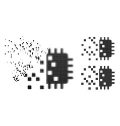 Shredded Pixelated Digital Chip Generation Icon