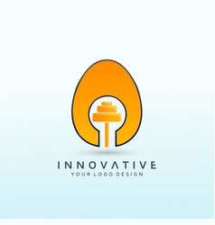 Egg Breakfast Logo Design Idea