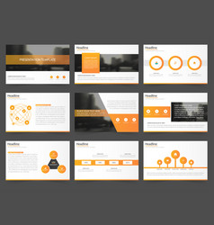 Orange Abstract Presentation Templates Infographic