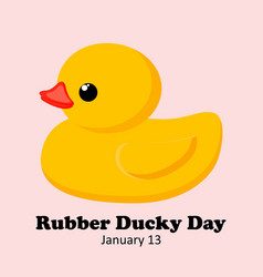 Holiday National Rubber Duck Day Yellow Cute Duck