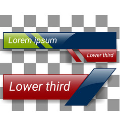 Lower Third Banner Template User Interface Stripe