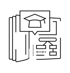 Curriculum Planning College Teacher Line Icon