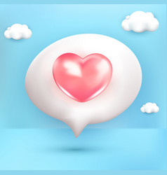 Love Emotion Cartoon Character Pink Emoji 3d