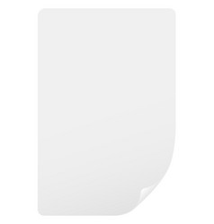 Peeled Corner Note Mockup Realistic Blank Sticker