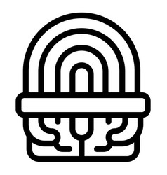 Scan Finger Icon Outline Hand Touch