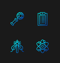 Set Line Atom Experimental Insect Dna Research