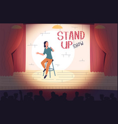 Standup Comedian Stand Up Person On Stool