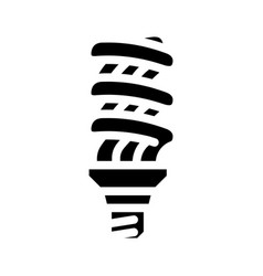 Cfl Light Bulb Glyph Icon