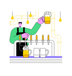 Draft Beer Isolated Cartoon