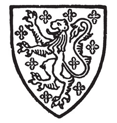 La Warr Gules Crusily Silver With A Lion