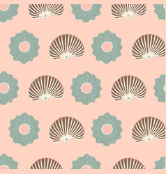 Pink Pastel Seashells Seamless Repeating Pattern