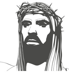 Portrait Of Jesus Christ With Crown Of Thorns