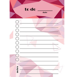 To Do List Template Daily Planner Page