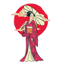 Traditional Japanese Geisha Design