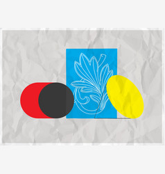 Abstract Still Life Art School Poster Geometric