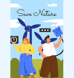 Caring For Nature Poster