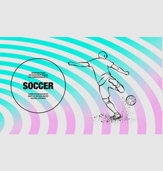 Soccer Striker Back View Outline Of Football