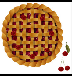 Cherry Pie Top View