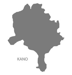 Kano Nigeria Map Grey