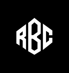 Rbc Letter Logo Design With Polygon Shape