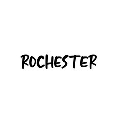 Rochester City Handwritten Typography Word Text