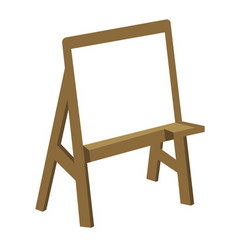 Wooden Easel Board And Stand Clipart