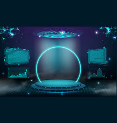 Abstract Blue Light Effect Background Circle