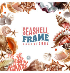 Seashell Realistic Frame