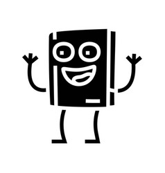 Student Book Character Glyph Icon