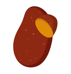 Isolated Colored Potato Icon Flat Design