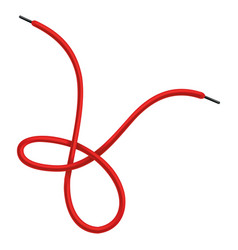 Red Lace Shoes Scheme Of Tying Shoelaces Icon