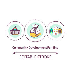 Community Development Funding Concept Icon