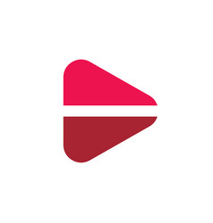 Abstract Video Logo Icon Play Button Symbol