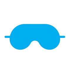 Blue Sleeping Mask Solid Icon