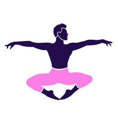 Dance Pose Ballet Sitting Silhouette