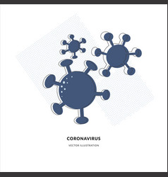 Flat Coronavirus Bacteria Isolated