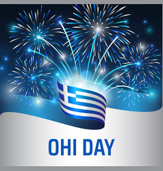 October 28 Greece Ohi Day Template With Greek