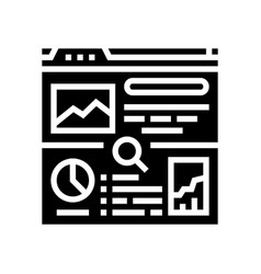 Seo Audit Glyph Icon