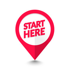 Start Here Map Pointer Icon Gps Location Symbol