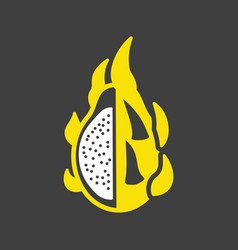 Dragon Fruit Pitaya Or Pitahaya Icon