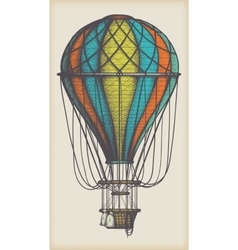 Old air balloon Royalty Free Vector Image - VectorStock