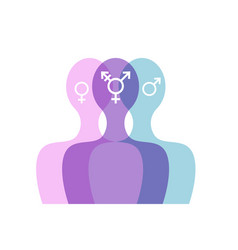 Third Gender And Sex Concept Man Woman Logo