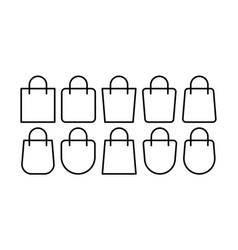 Bag A Set Of Icons For Shopping Bags For Websites