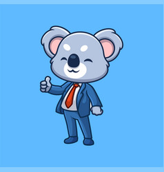 Manager Koala Cute Cartoon