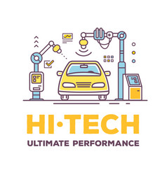 Car High Tech Service With Header