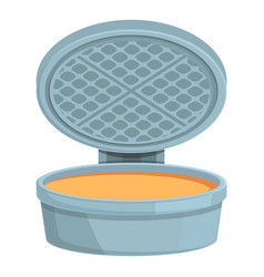 Electric Waffle Maker Icon Cartoon Iron