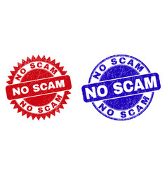 No Scam Rounded And Rosette Stamps With Unclean