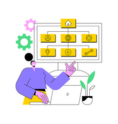 Sitemap Creation Abstract Concept