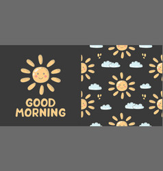 Sun Good Morning Lettering