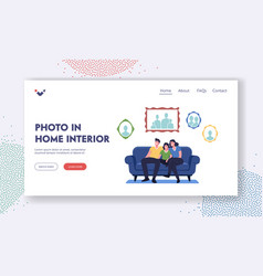 Photo In Home Interior Landing Page Template